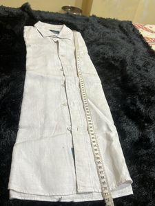 Linen Club White Full Sleeves Shirt