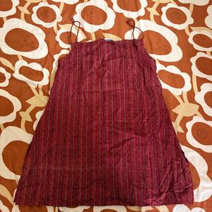 Stripe Spaghetti Strap Mini Dress