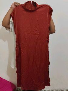 Stylish Rusty Red Tunic Top