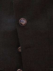 Boys Bandhgala Suit Blue Coat Black Pant