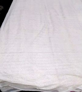 Chikankari On Net Fabric