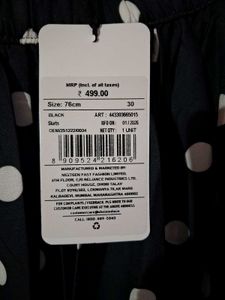 Shein Polka Dot A- line Long Skirt