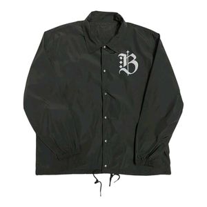 British Union Jack Back Logo Coach Jacket – Black"