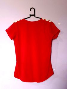 Women's Top(RED XXL)