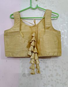 Golden Sleeveless Blouse