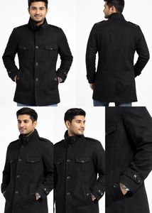 CK Original Stylish Black Men's Overcoat