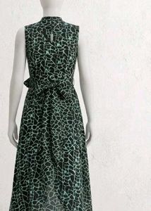 Stylish Sleeveless Print Maxi Dress