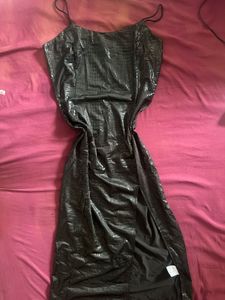 croc pattern dress