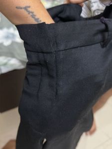 Classic Black Cropped Trousers
