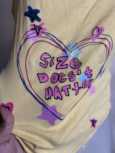 Cute Yellow Graphic Tank Top