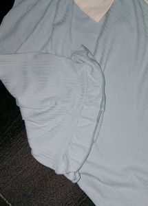 Cute Blue Pajama Dress with Bow