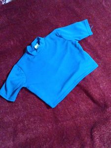 Blue Short Sleeve Top