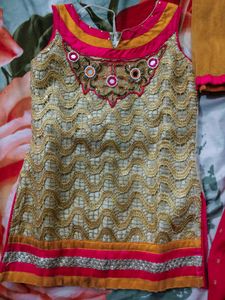 Elegant Kurta Set with salwar and Dupatta