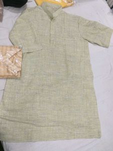Men's Kurta Set - Light Yellow