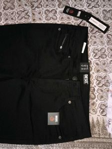 Diesel Black Jeans - Straight Fit Jean