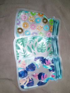 Reusable Pouch Set - Mason Jar Design
