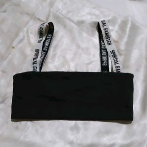 Black Cropped Top