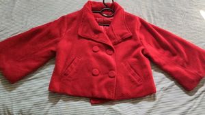 Chic Red Cropped Jacket