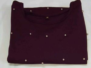 🇬🇧British Girl Top Pearls Stylish Western Eleg