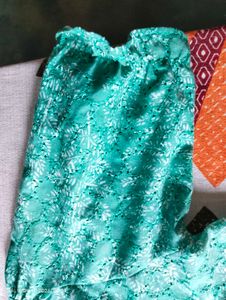 Beautiful Teal Embroidered top