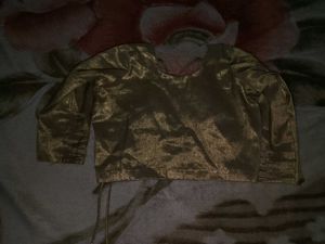 Elegant Gold Silk Blouse