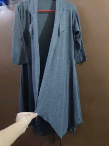 Grey Long Cardigan/Tunic