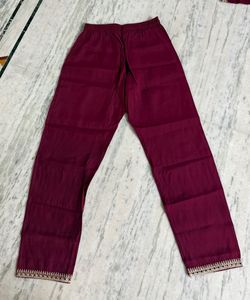 Elegant Maroon Embroidered Kurta