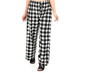Women’s Regular Fit Black+White Crepe Trousers