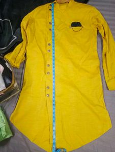 wedding partywear yellow kurta size 38