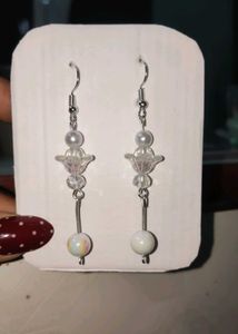 Dangle Earrings with Beads