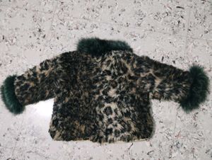 Cozy Faux Fur Leopard Print Jacket