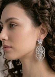 Sparkling Crystal Drop Earrings(AD)