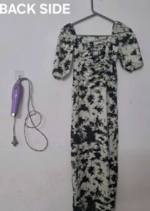 Stylish Tie-Dye long midi Dress stretchable