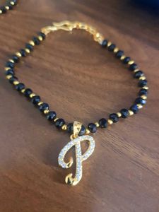 Braclelet With Stone Studded Initials