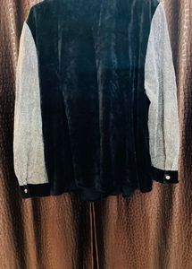Velvet Wrap Up Coat