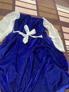 A Navy Blue Coloured Designer Short Frock✨
