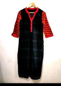 Vibrant Hakoba Chikan Kurta