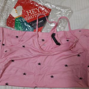 Brand New Only Noodle Strap Top with crab print