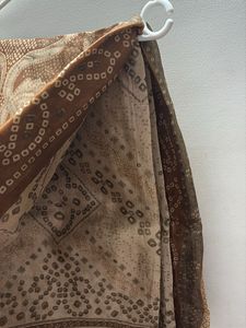 Brown Patterned Saree