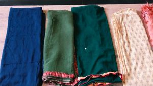 cotton chiffon &amp;pure stylish design dupatta no dam