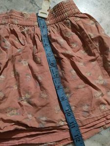 Cute Floral Print Mini Skirt
