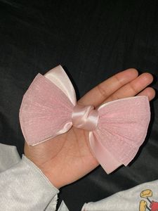 Cute Pink Tulle Hair Bow