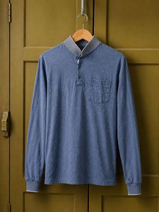 Men's Blue Long Sleeve Shirt
