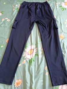 Navy Cargo Pants with Pockets