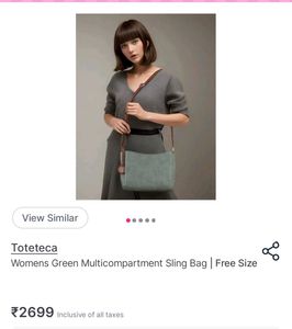 Stylish green Crossbody Bag