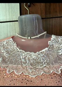 Y2K Vintage Elegant Lace Trimmed Peach Top🫶🏻✨