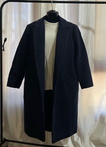 Navy Blue Oversized Coat