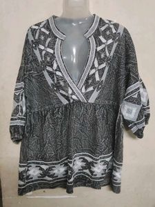 Boho|Tribal|Embroidered Kurta Top