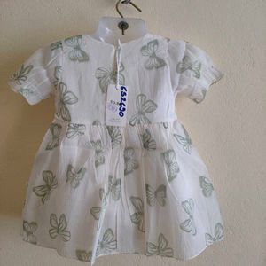 Adorable Butterfly Print Baby Girl Dress