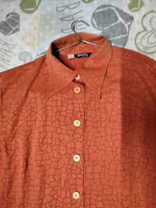 Classy Rust Shirt On Sale